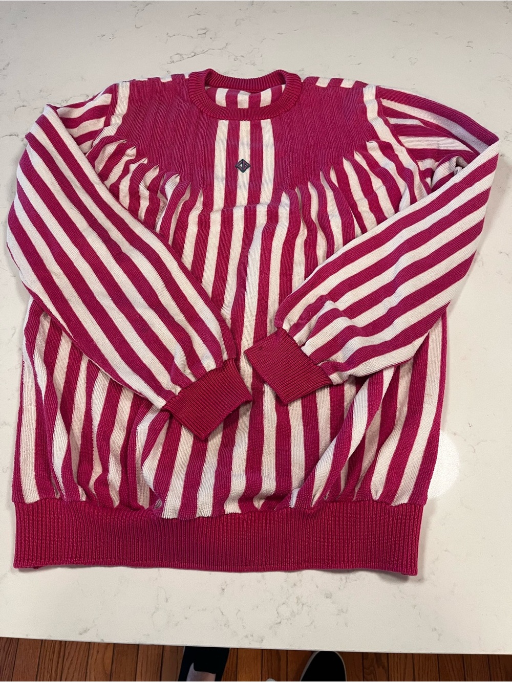 Christian Dior ✨RARE ✨ Vintage Stripe Crewneck Sweatshirt - 90s Luxury Retro - Picture 7 of 12
